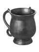 Scaled Design Aluminum Washing Cup - Silver | Washing Cups | Judaica